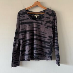 Pact Organic Boho Artsy Tie Dye Long Sleeve Top Womens S Festival Normcore